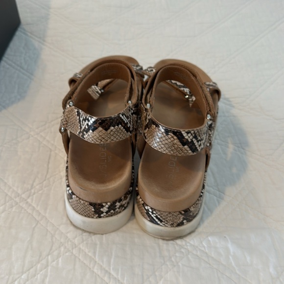 JSlides Blakley Platform Sandel Nude Snake